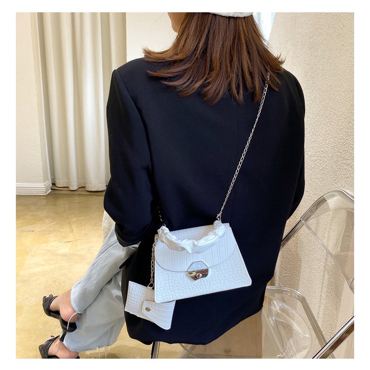 Túi đeo chéo nữ thời trang chất liệu da PU chống nước tặng kèm túi nhỏ cute phong cách Hàn Quốc giá tốt LUMINA T112