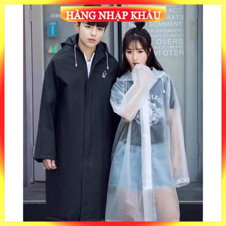 [ Hàng Hottrend ] Áo mưa măng tô Hàn Quốc trong suốt thời trang tiện dụng chống nước tốt dùng cho nam và nữ