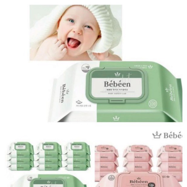 Khăn giấy ướt Bébéen Hàn Quốc (100 tờ)