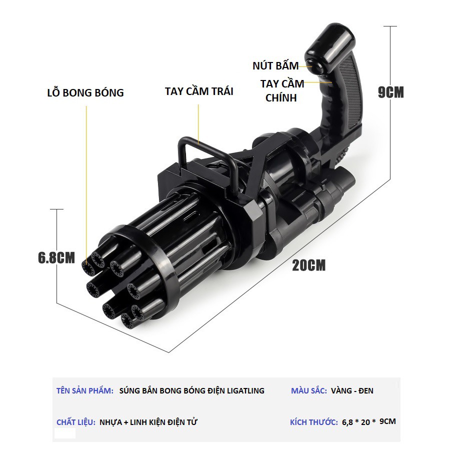 Súng bắn bong bóng đồ chơi trẻ em thông minh ngoài trời hot tiktok cao cấp giá rẻ ✅