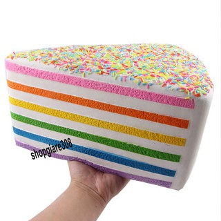 SQUISHY BÁNH KEM RẮC CỐM TĂM GIÁC CHÍNH HÃNG KHỔNG LỒ - ĐẠI KHỔNG LỒ SIÊU ĐÁNG YÊU