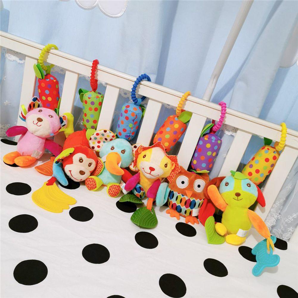 Chuông Gió Hình Thú Hoạt Hình Treo Xe Đẩy Em Bé