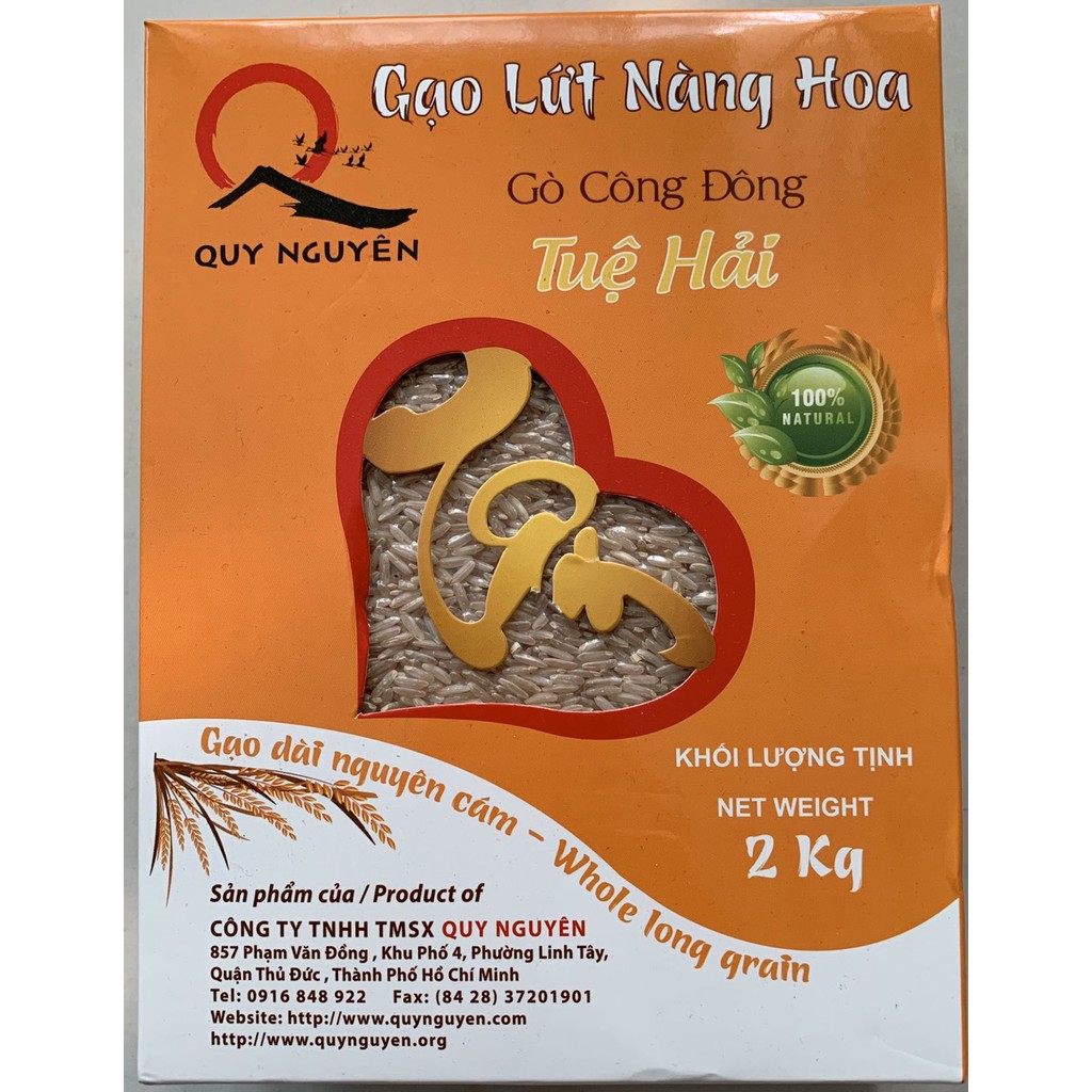 Gạo lứt nàng hoa 2kg