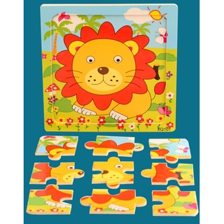 Ghép hình 9 mảnh/ 16 mảnh kích thước 15x15cm