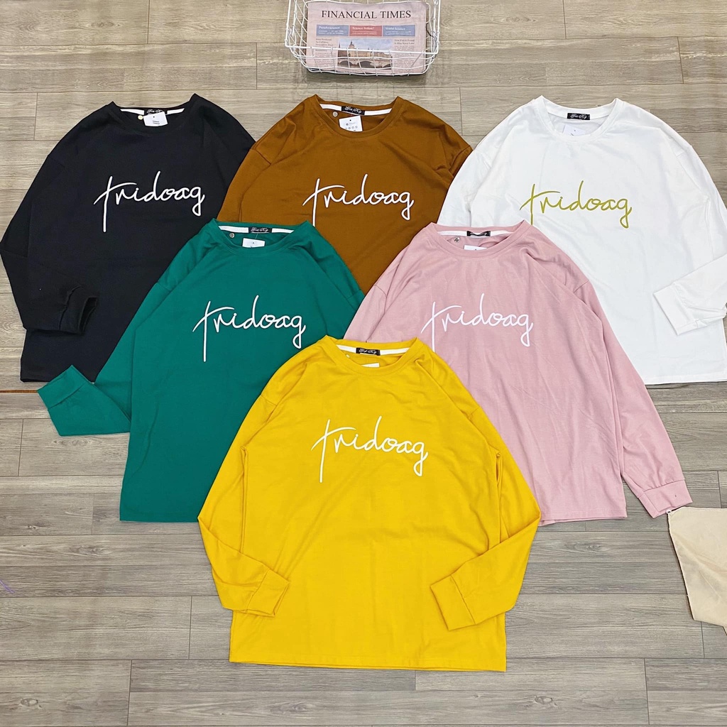 (Hàng có sẵn) Áo thun tay dài bo Tridoag_ATH17
