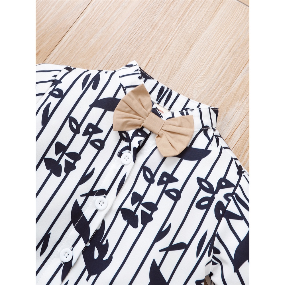 Set áo sơ mi tay ngắn kèm quần yếm MIKRDOO phong cách retro dành cho bé trai