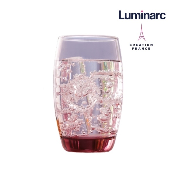 Ly Thủy Tinh Luminarc Salto Pink 350ml - Loại Cao L5385 | Phân Phối Chính Hãng