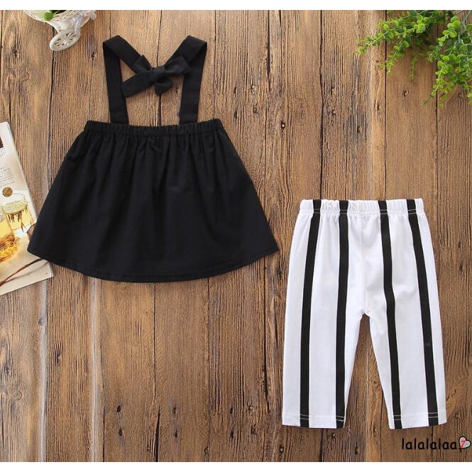 Set áo croptop + quần Legging thiết kế đơn giản dành cho bé gái