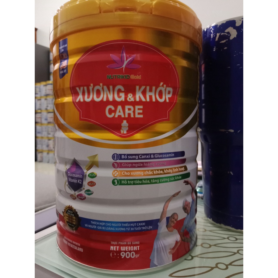 Sữa xương khớp NutrikidGold Care 900g dinh dưỡng chuyên biệt cho xương khớp người già chắc khỏe, dẻo dai