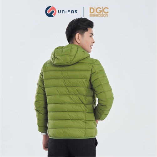 Áo phao Béo nam 3 lớp có mũ siêu nhẹ dáng ôm, chống thấm nước, chống bám bụi DGCs - WAJKBA04M