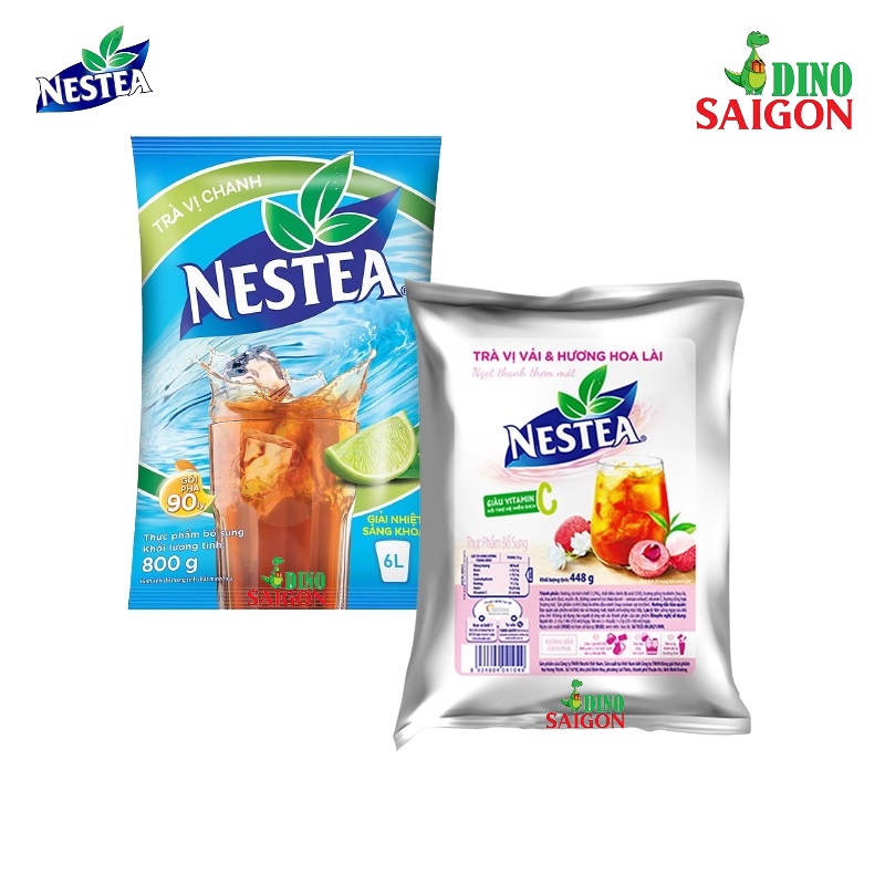 Combo 2 Bịch Trà NESTEA Mix 2 vị Chanh và Vải & Hương hoa Lài