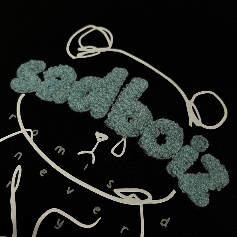 Áo thun SADBOIZ TEDDYCRY Lineart Black