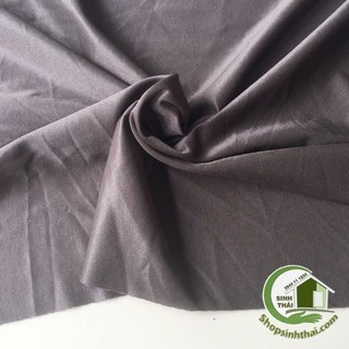 Vải thun poly 2 da co giãn 4 chiều khổ lớn - vải may khẩu trang 3d, may quần áo [ 1m x khổ 2,15m ] - màu nâu đậm
