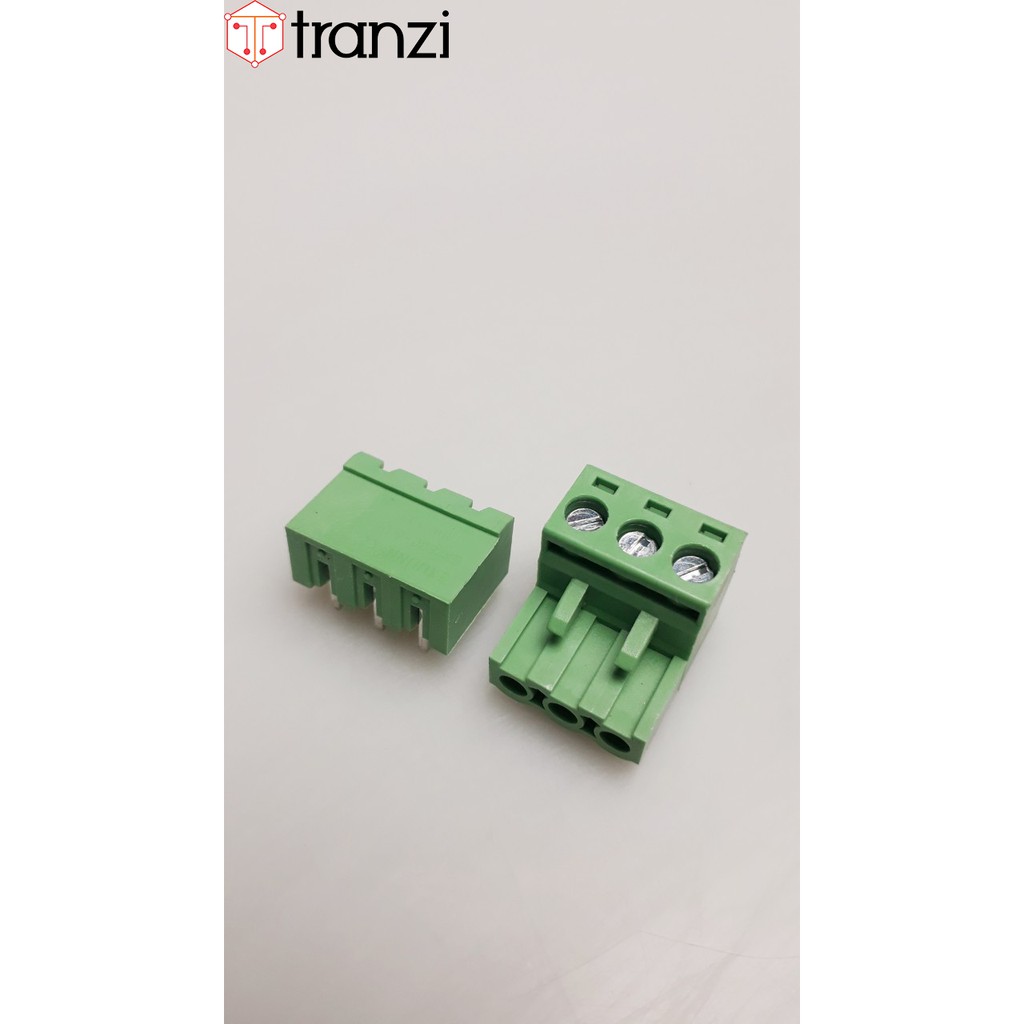 Cầu đấu 5.08mm đực cong cái cong EX2EDG 3P - túi 5 cái