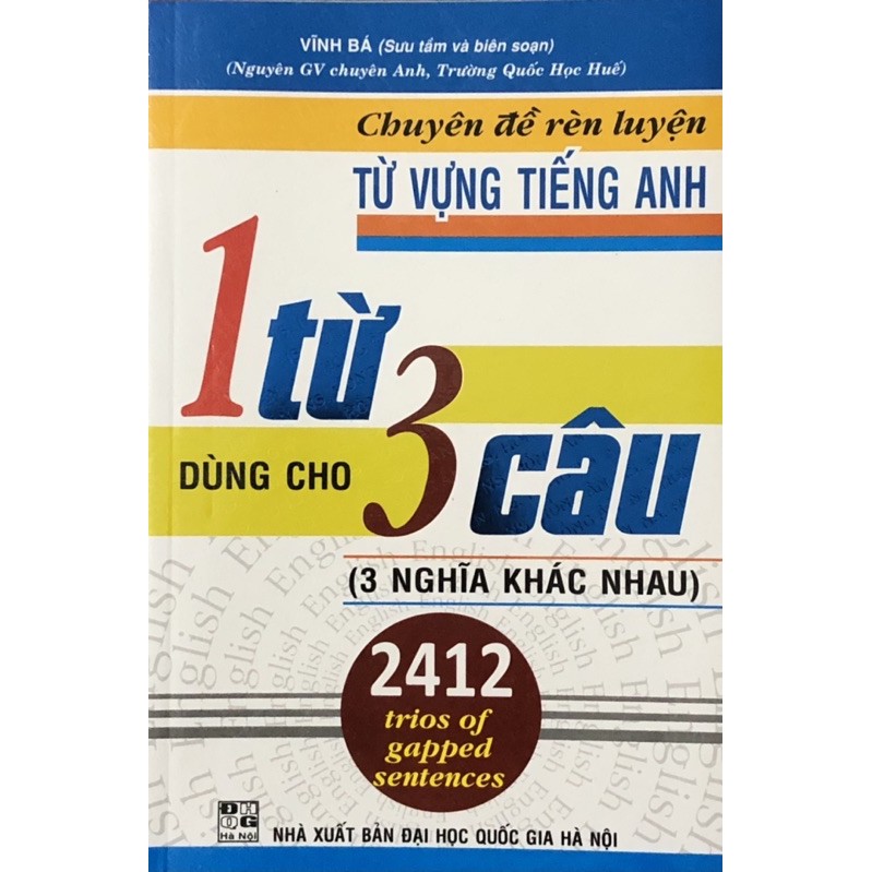 Sách - (Combo 3 cuốn) Câu Hỏi Trắc Nghiệm Chuyên Đề Từ Vựng Tiếng Anh - Tài Liệu Ôn Thi THPT Môn Tiếng Anh - Chuyên Đề