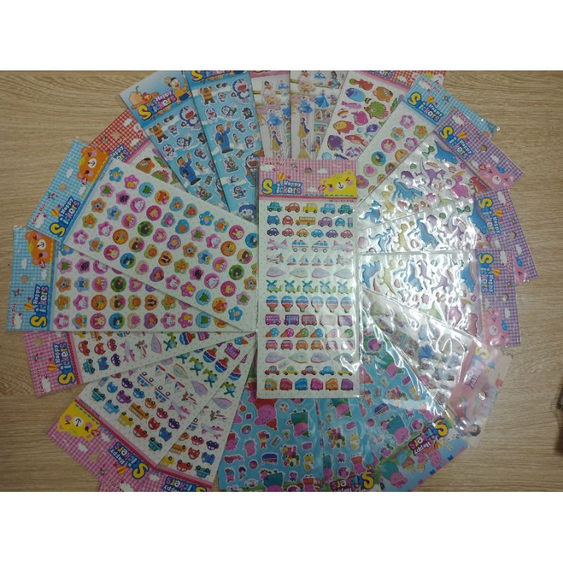 Sticker khen thưởng 3D mix nhiều mẫu