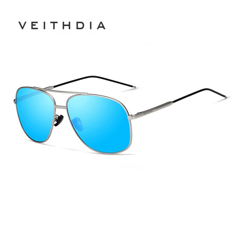 Kính mát phân cực VEITHDIA 2495 thiết kế gọng vuông cổ điển cho nam