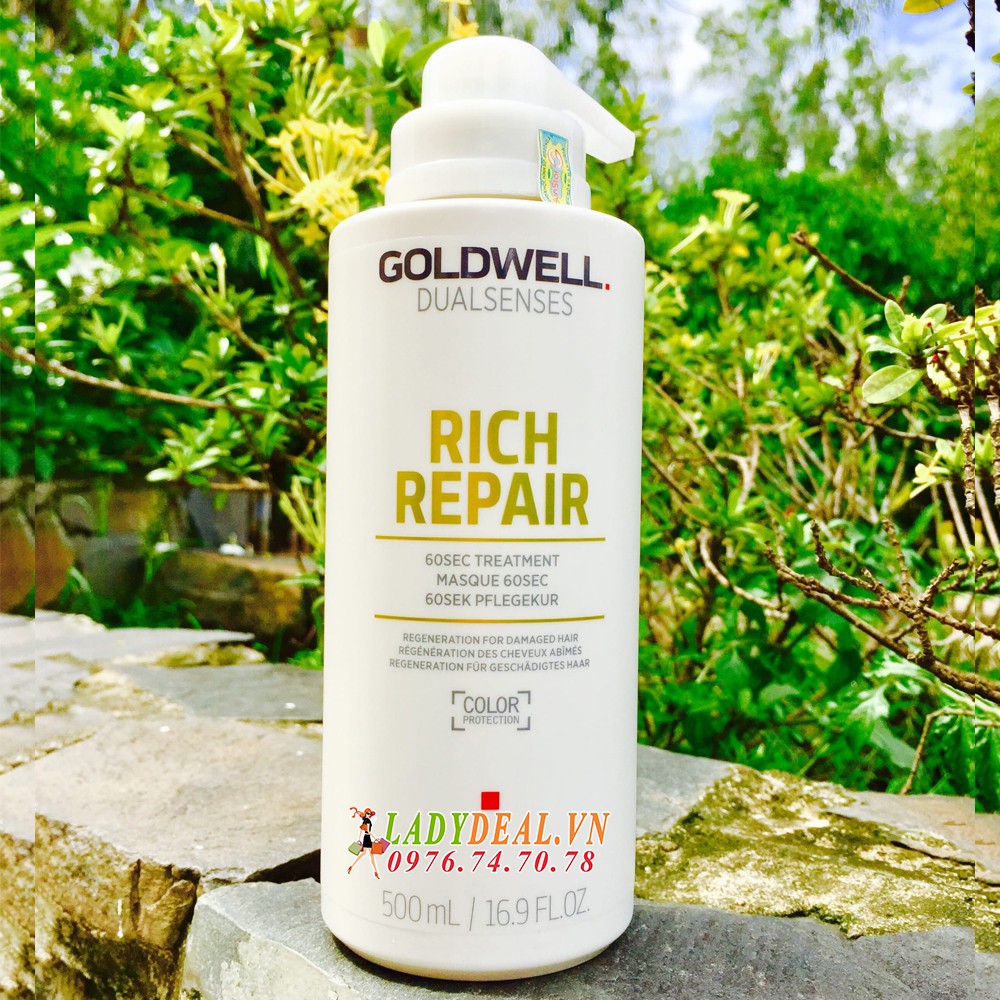 Hấp dầu phục hồi tóc hư tổn goldwell dualsenses rich repair 500ml