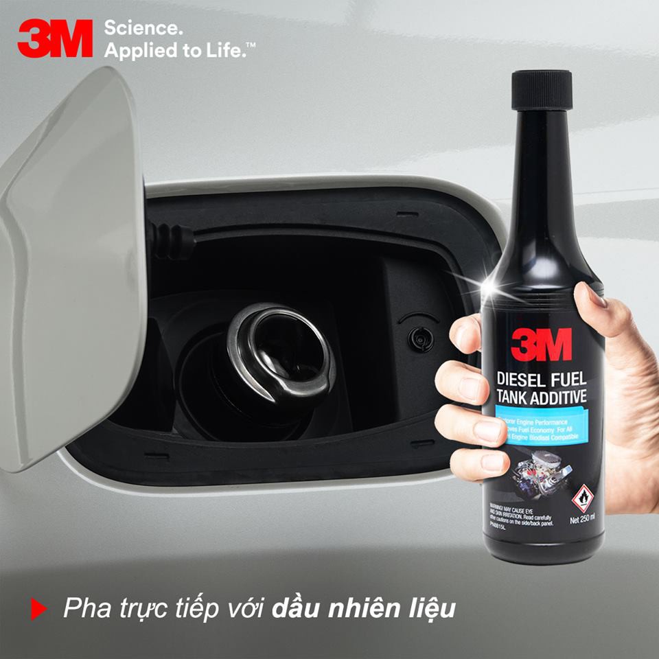 Xúc béc bình xăng dầu Diesel ô tô 3M Complete Fuel System Cleaner 08813