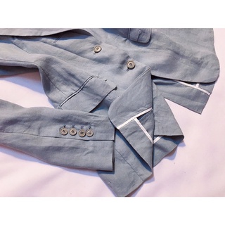 Khoác vest blazer 4 nút dọc túi đắp