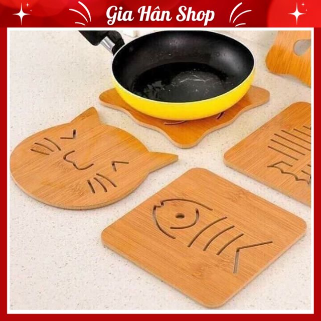 Đế Lót Nồi Bằng Gỗ Đa Năng Chịu Nhiệt Tốt