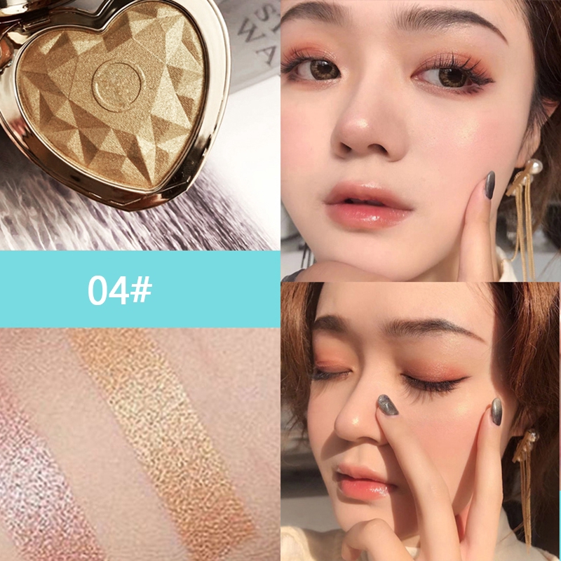 Phấn trang điểm có độ sáng cao thiết kế hình trái tim HUDAMOJI | BigBuy360 - bigbuy360.vn