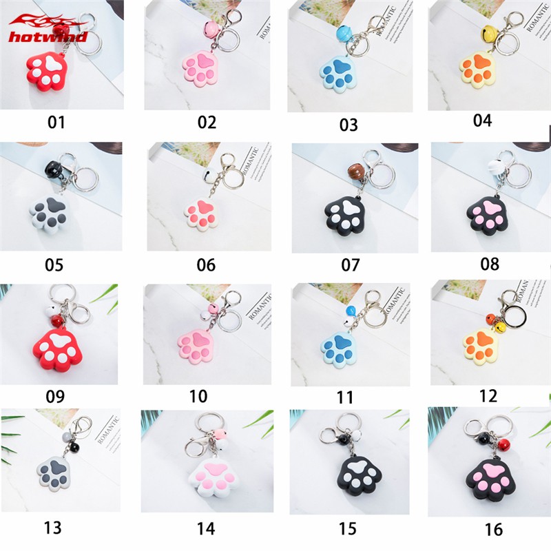 Móc Khóa Hình Bàn Chân Mèo Dễ Thương Đáng Yêu