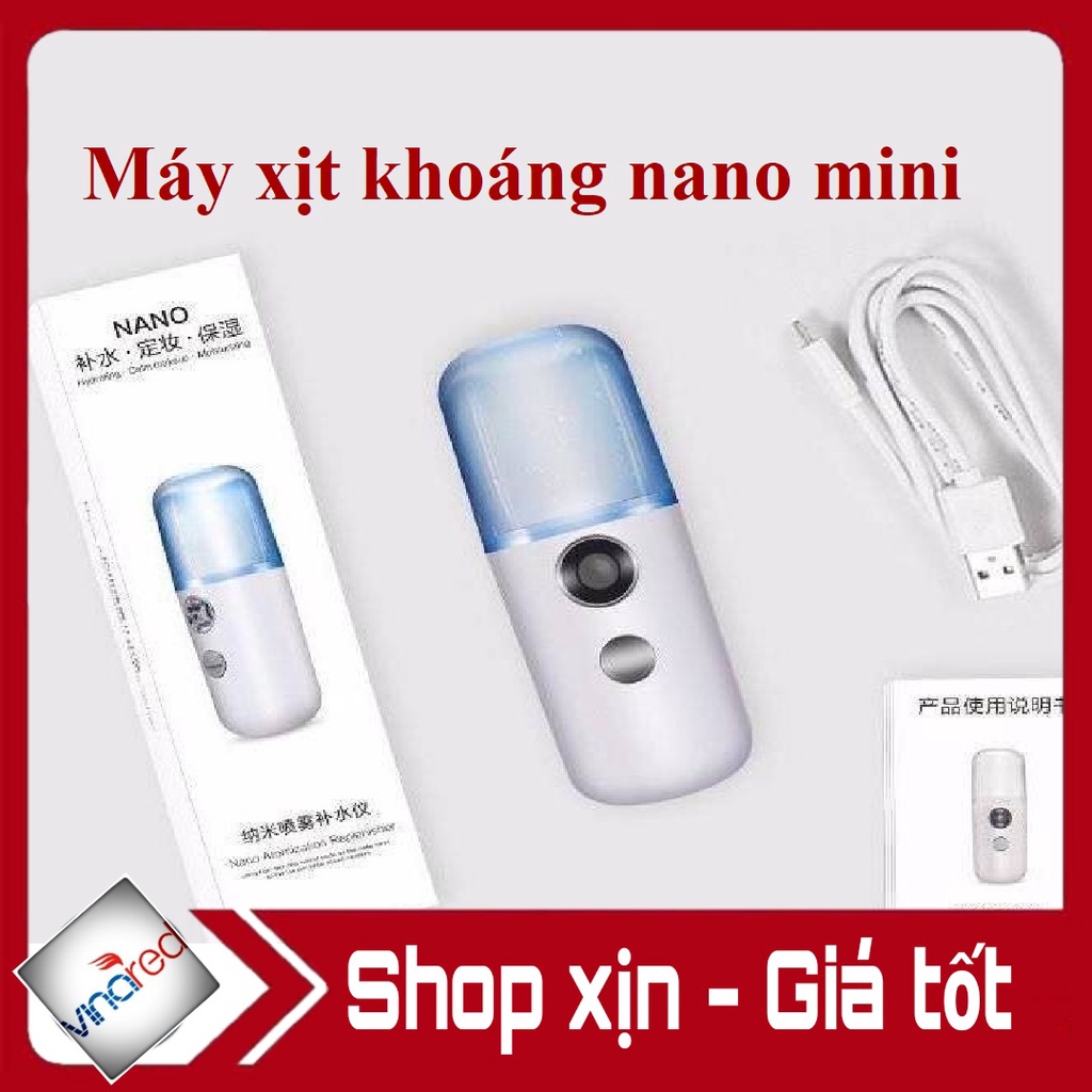 Máy xịt khoáng NaNo Mini Cầm Tay Hỗ Trợ Dưỡng Da Cấp Nước Tối Đa