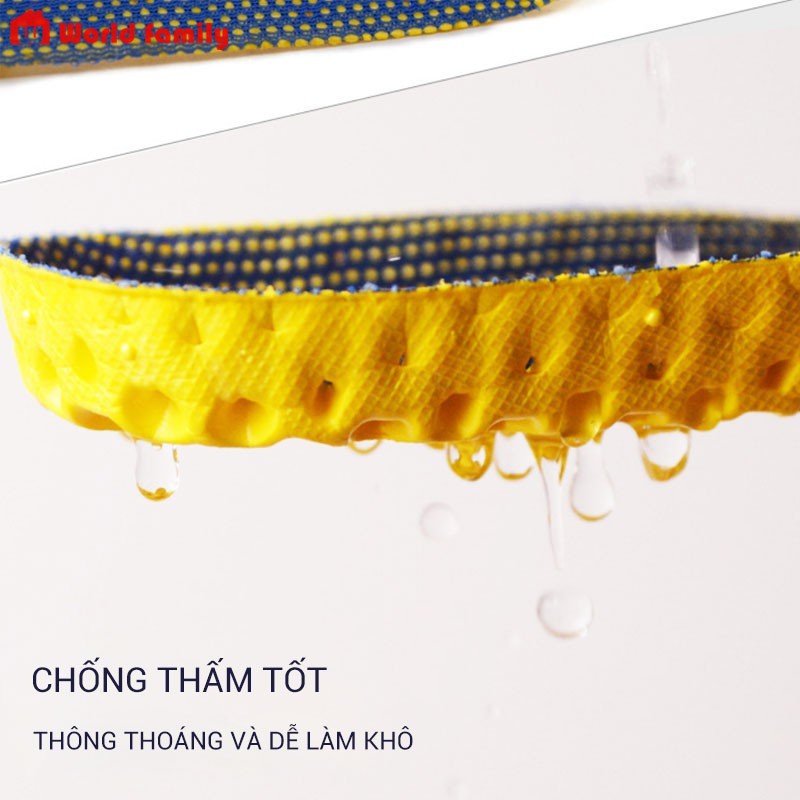 Lót giày thể thao nam nữ độ đàn hồi cao, thấm hút mồ hôi, khử mùi, thoáng khí, đế mềm thoải mái