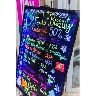 Bảng led quảng cáo huỳnh quang cường lực thông minh. Hàng loại 1 cao cấp.