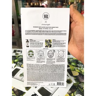 Mặt Nạ 2 Bước Giúp Sủi Bọt, Thải Độc Da Byvibes Wonder Bath Super Vegitoks Mask 28ml