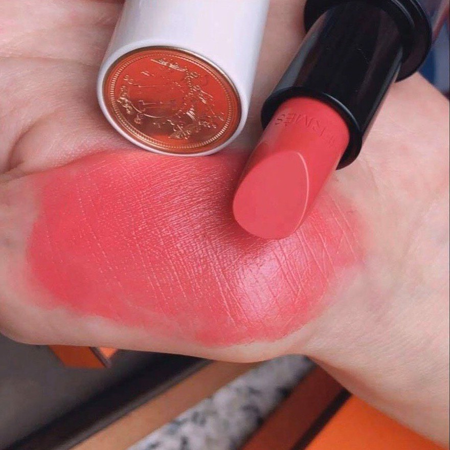 Son Rouge Hermes Satin Lipstick Limited Edition 32 Rose Pommette Hồng Cam San Hô