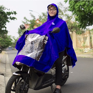 Áo mưa kiếng đèn cao cấp, áo mưa cánh dơi có kiếng đèn, khổ to rộng, có túi đựng và lựa chọn màu sắc