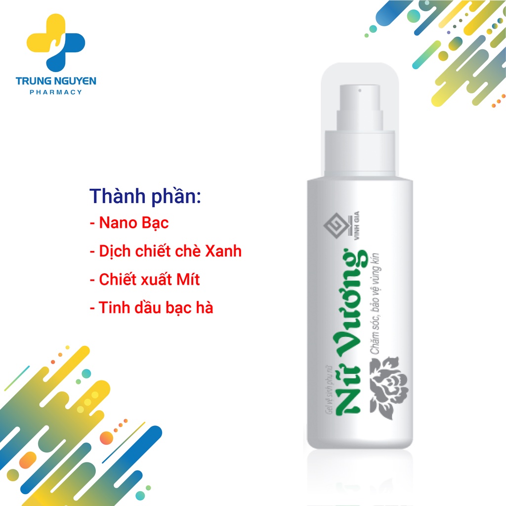 Gel vệ sinh phụ nữ Nữ Vương - Ngăn ngừa viêm nhiễm, nấm ngứa