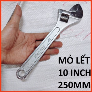 Mỏ lết hợp kim thép xi trắng 10"