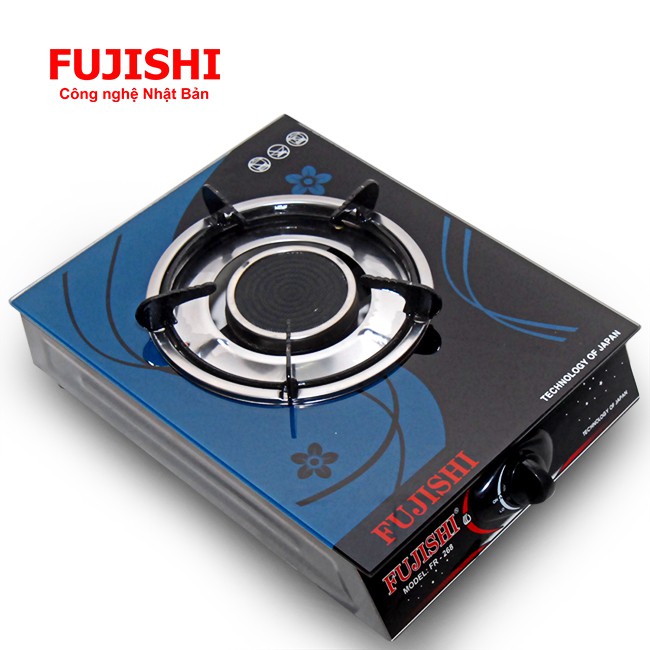 Bếp gas đơn hồng ngoại chính hãng Fujishi FR-268-iHN Kính xanh