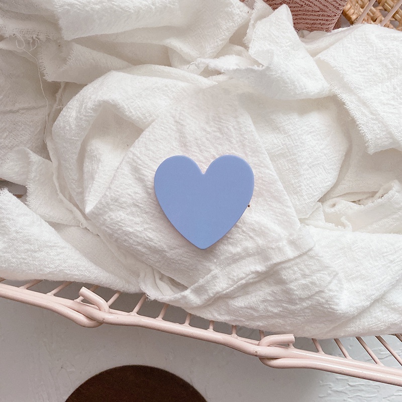 Kẹp Tóc Hình Trái Tim Màu Sắc Ngọt Ngào Phong Cách Hàn Quốc Cho Nữ