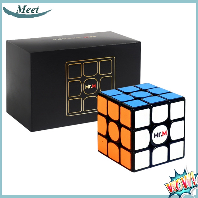 Khối Rubik 3x3 X 3 M Có Nam Châm Màu Đen