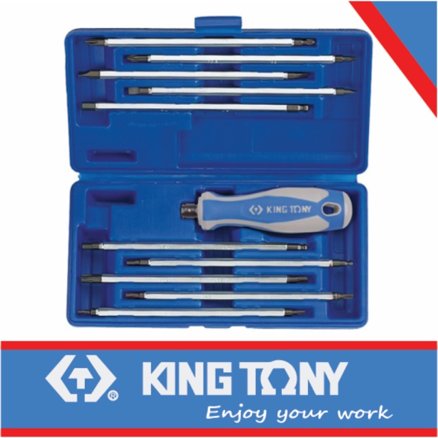 32518MR Bộ tua vít 11 chi tiết Kingtony