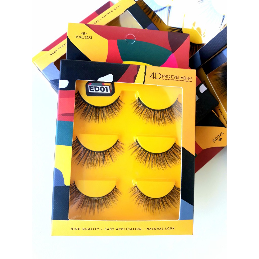 Lông mi 4D VACOSI PRO EYELASH VM22 giả mỏng như mi thật