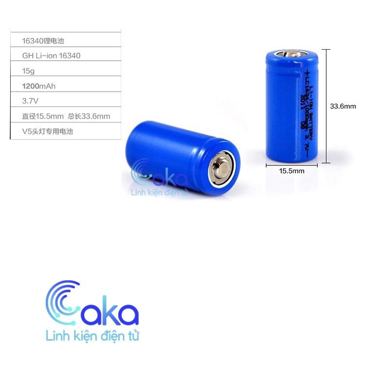 LKDT Pin 16340 1200mAh 3.7V