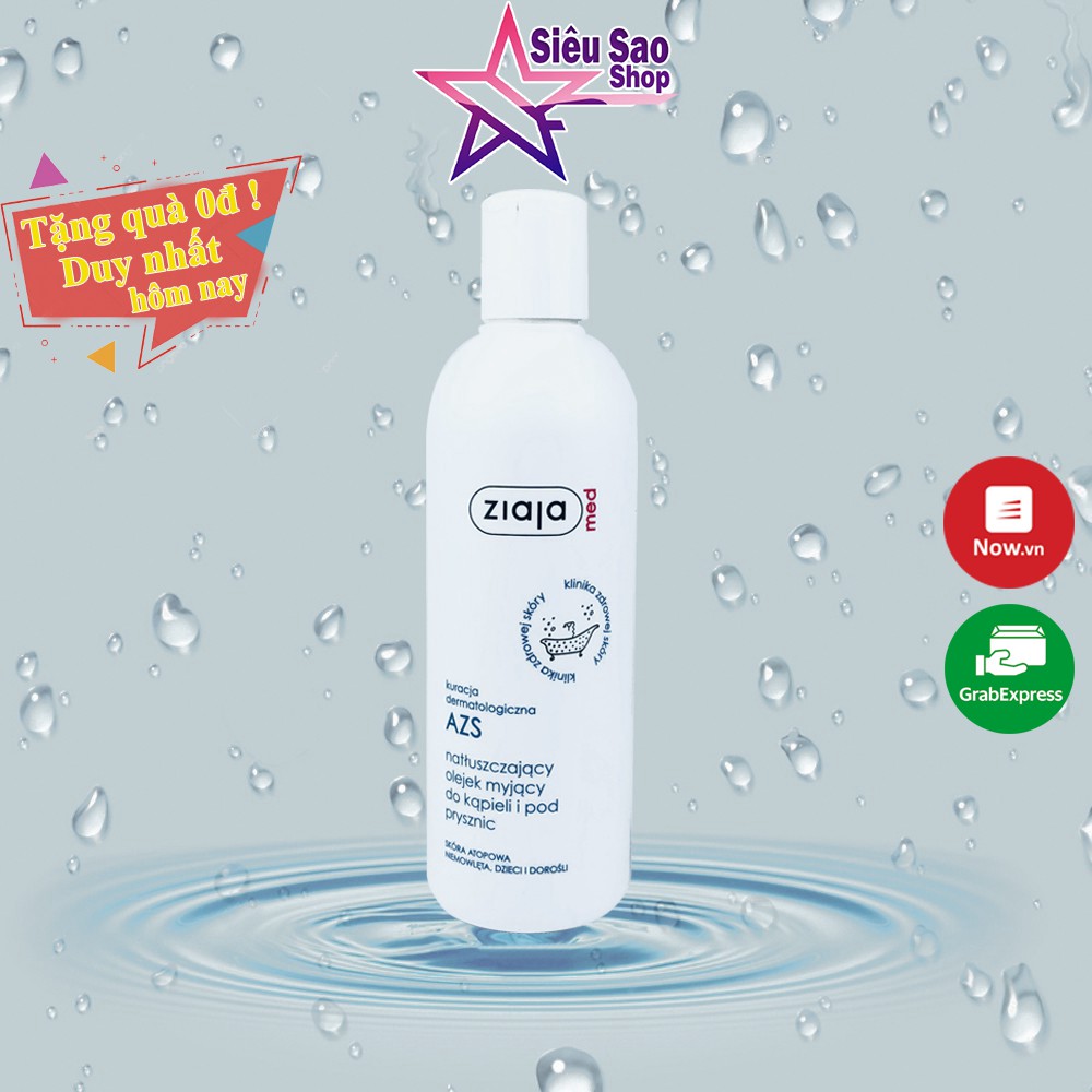 Dầu Tắm Dưỡng Ẩm, An Toàn, Không Gây Kích Ứng Ziaja Med Atopic 270ml