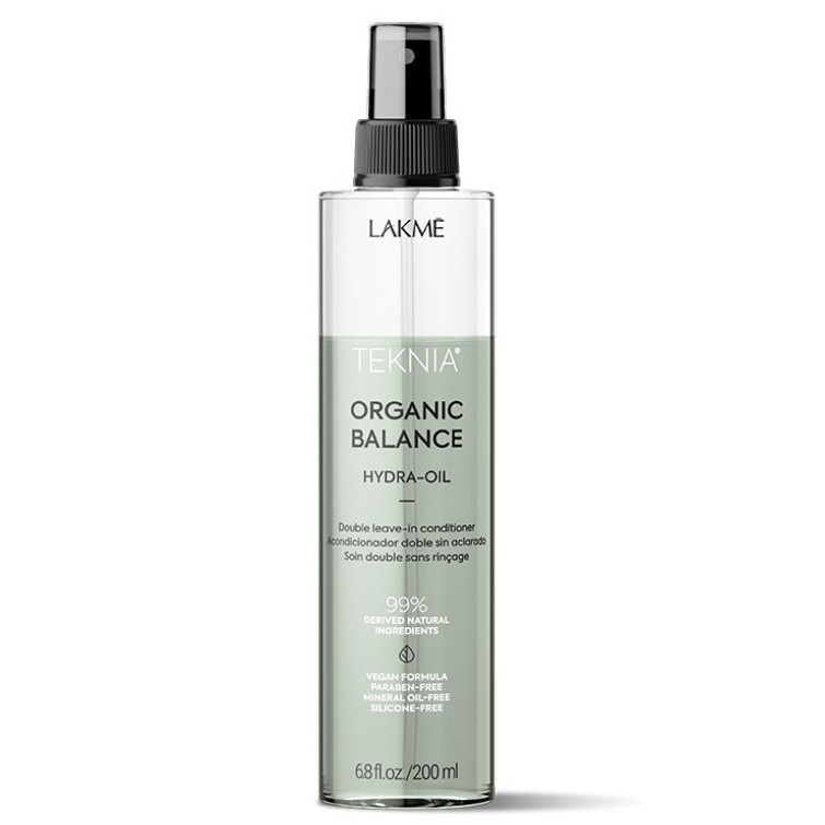 Xịt dưỡng giúp tóc bóng mượt Organic Balance Lakme Hydra-Oil 200ml