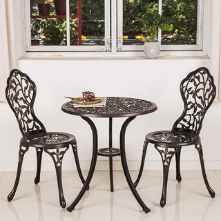 bàn ghế nhôm đúc sân vườn,ban công nhập khẩu mẫu lá cây(mẫu bán chạy)