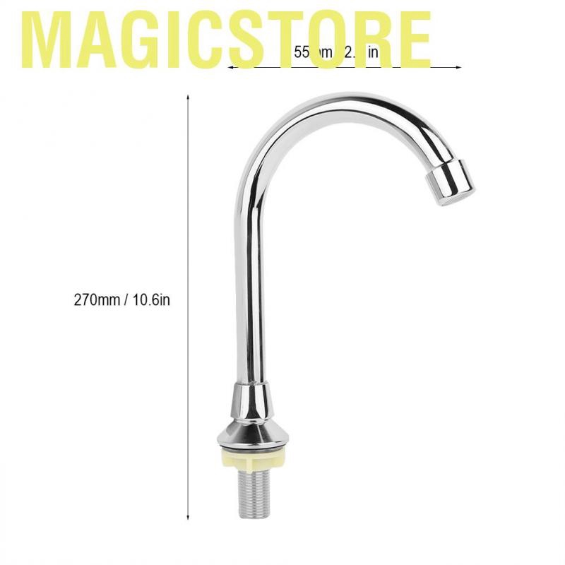 Magicstore G1/2&amp;quot; Bathroom Laboratory Basin Sink Foot Pedal Faucet Medical Hot Cold Copper Water Tap