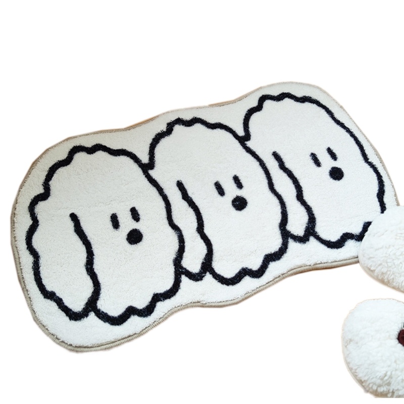 Thảm lót cửa chùi chân Họa Tiết Hoạt Hình Chống Trượt Thấm Hút Nước Cho Thú Cưng