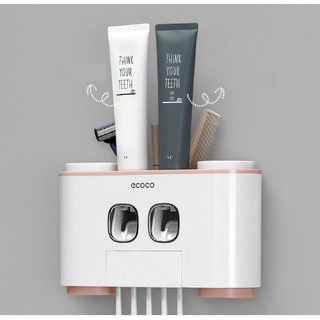 Bộ nhả kem đánh răng kèm 4 cốc Ecoco E1802 ( màu ngẫu nhiên)