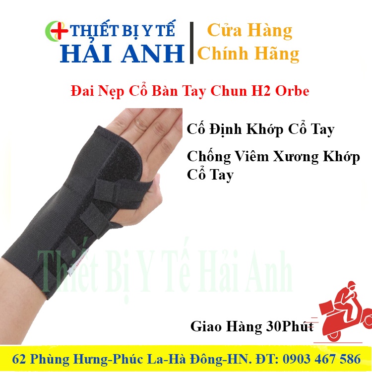 Đai Nẹp Cổ Bàn Tay Chun Hỗ Trợ Cố Định Cổ Tay Bàn Tay H2 Orbe