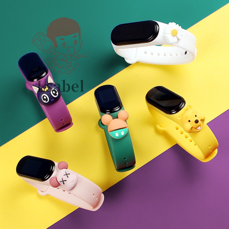 Dây Đeo Họa Tiết Hoạt Hình Cho Đồng Hồ Thông Minh Xiaomi Mi Band 5 | BigBuy360 - bigbuy360.vn