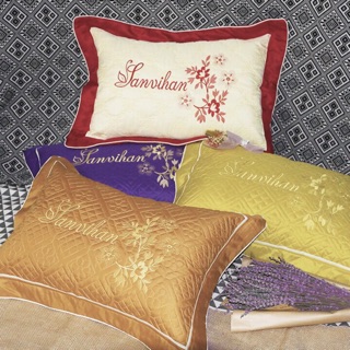 Vỏ Gối Đầu Thêu Trần Vải Sateen Cao Cấp - Vỏ Gối Satin